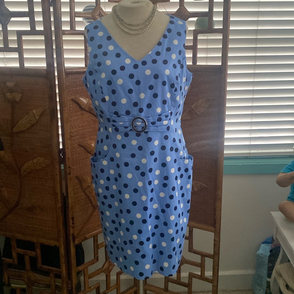 Tahari skeevless  dress in size 14.